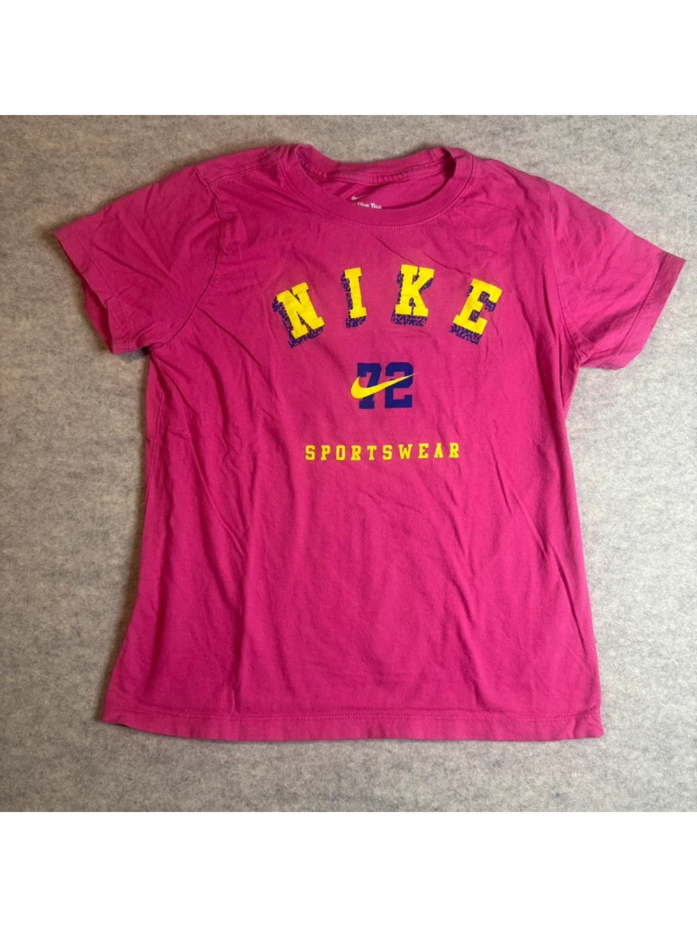 Nike Girls' Pink Sportswear Tee, Size Large, Very Good Condition